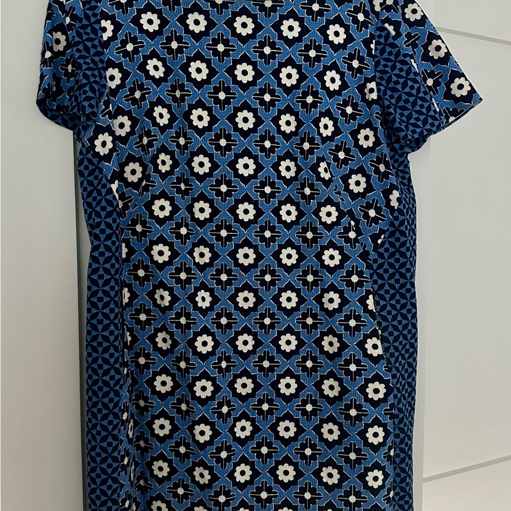 Blue and Black Geometric Pattern Dress by Boden